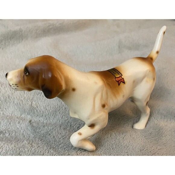Vtg English Pointer Setter Spaniel Hunting Dog Porcelain Figurine Souvenir Rare - Picture 8 of 14